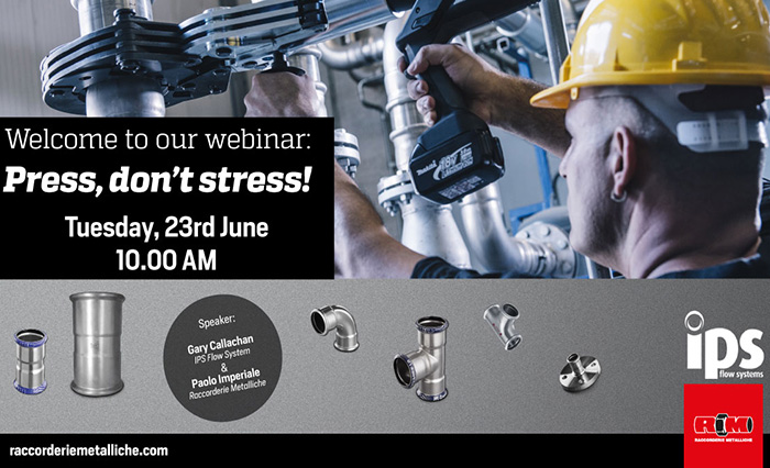 Press, don’t stress! Welcome to our webinar on 23rd June.