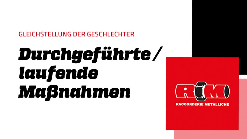 Durchgeführte / laufende Maßnahmen