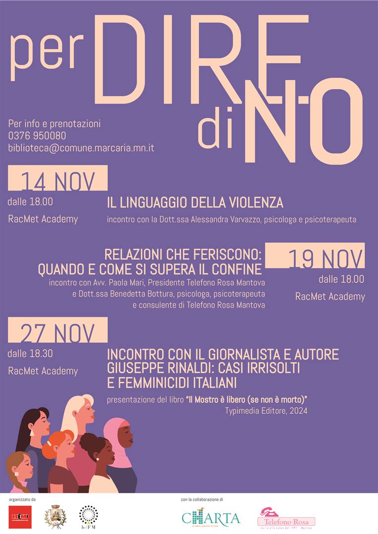 To SAY NO: Raccorderie Metalliche against violence against women