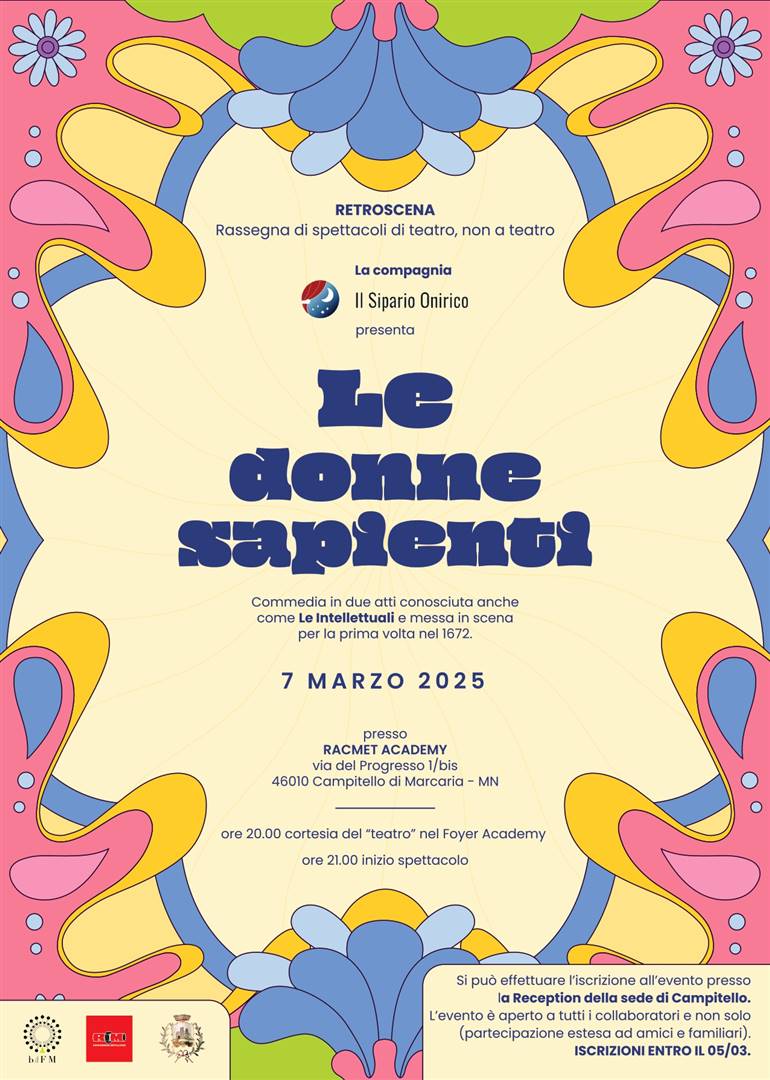 RETROSCENA: il teatro arriva in RacMet Academy per la Festa della Donna