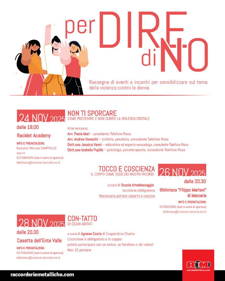 Per DIRE di NO 2025 - per combattere la violenza contro le donne
