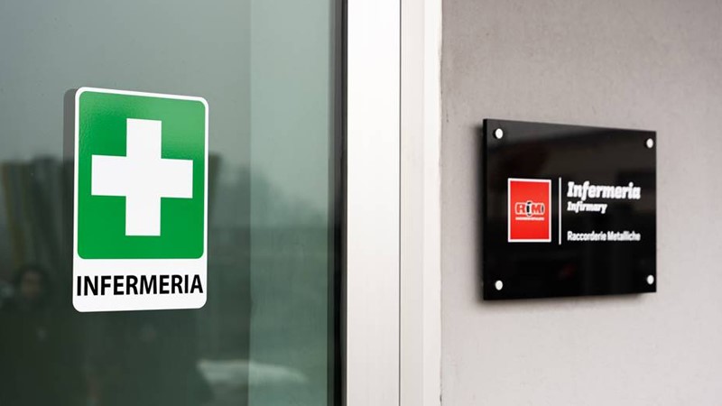 Raccorderie Metalliche renews company nursing: state-of-the-art spaces and health tools for workers.